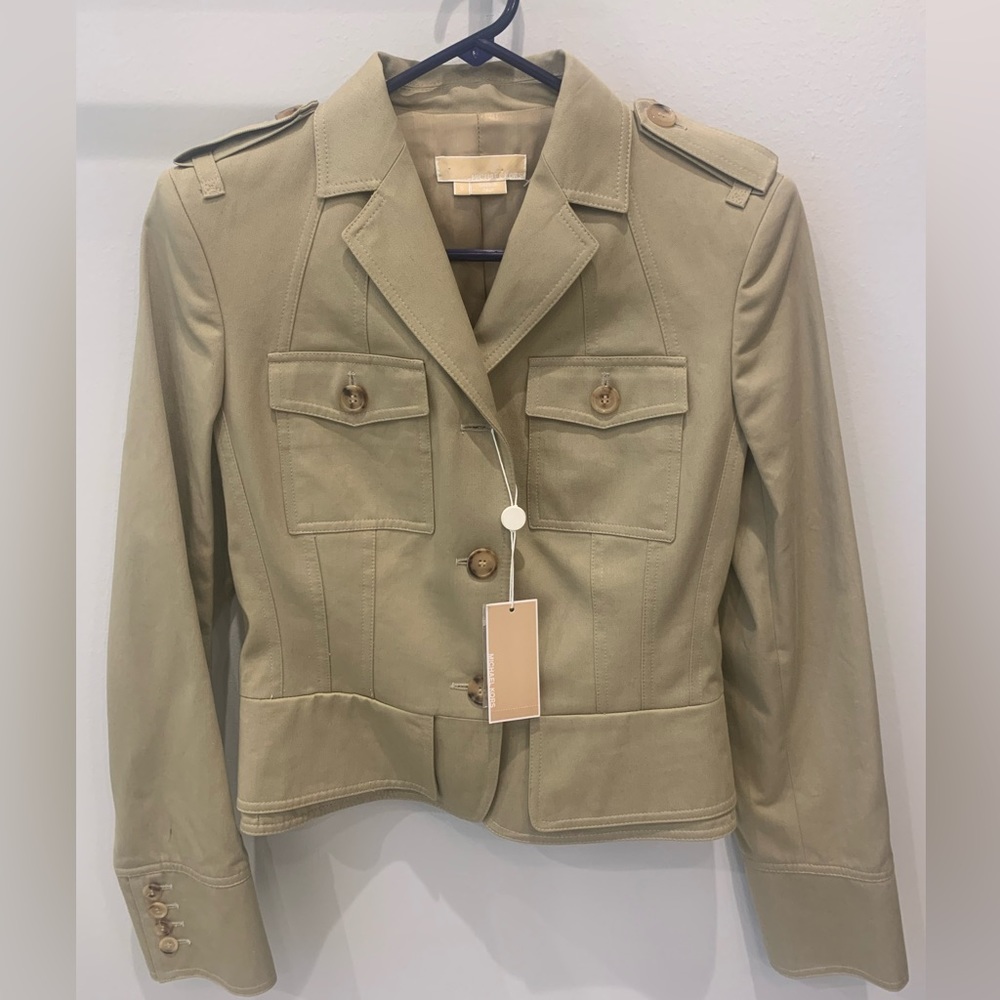NWT Vintage Michael Kors Fall 2006 Khaki Jacket MSRP $1,095